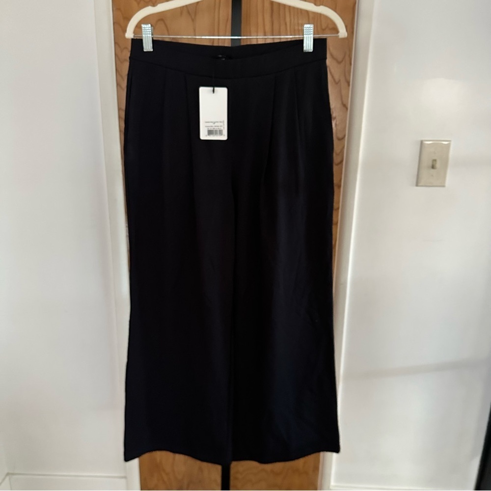 NWT Saint + Sofia Camden wide legs pants Navy blue size 6